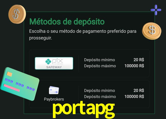 O cassino portapg oferece uma grande variedade de métodos de pagamento